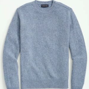 Brooks Brothers Brushed Wool Raglan Crewneck Sweater Blue XXL